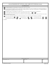 DA Form 7410 Evaluation Worksheet Potential Army Junior Rotc Program, Page 4