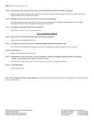 Instructions for Form GAS-1201Q Motor Fuels Claim for Refund Tax-Paid Motor Fuel Used off-Highway - North Carolina, Page 2