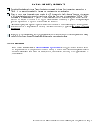 Application for License as a Mental Health Counselor Associate - Rhode Island, Page 2