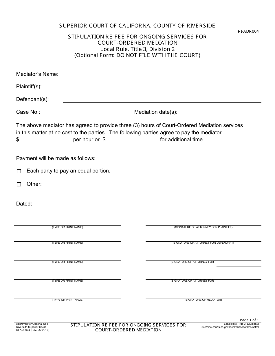 Form RI ADR004 Fill Out Sign Online and Download Fillable PDF