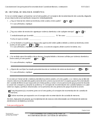 Formulario RI-FL024-S Cuestionario Inicial De Consejeria Para La Recomendacion De Custodia De Menores - County of Riverside, California (Spanish), Page 5