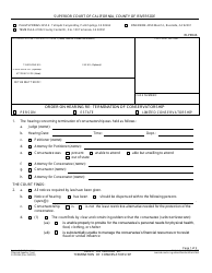 Form RI-PR046 Order on Hearing Re: Termination of Conservatorship - County of Riverside, California