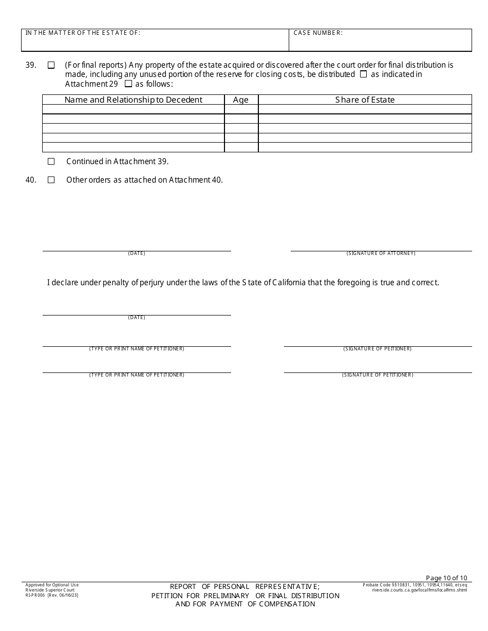 Form Ri-pr006 Download Fillable Pdf Or Fill Online Report Of Personal 