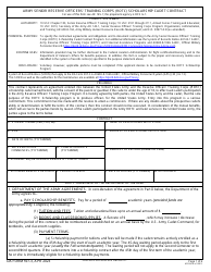 Document preview: DA Form 597-3 Army Senior Reserve Officers' Training Corps (Rotc) Scholarship Cadet Contract