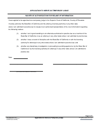 Form RI-AD001 Application to Serve as Temporary Judge - County of Riverside, California, Page 5