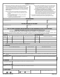 DA Form 3126-1 Application and Contract for Establishment of a National Defense Cadet Corps Unit, Page 2