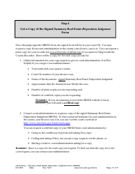 Form DIV1601 Instructions - Summary Real Estate Disposition Judgment Form - Minnesota, Page 11