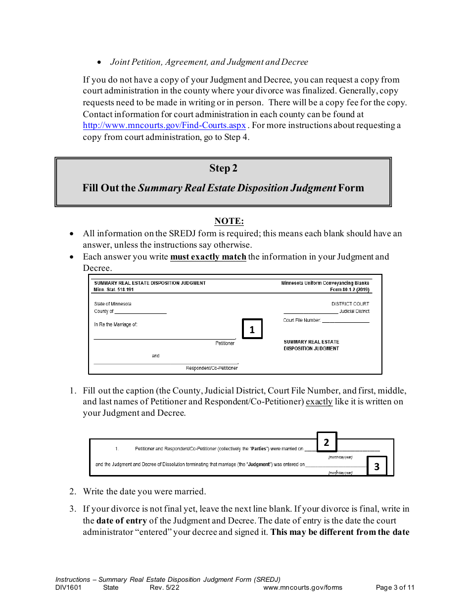 Form DIV1601 Fill Out, Sign Online and Download Printable PDF