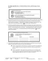 Form DIV1601 Instructions - Summary Real Estate Disposition Judgment Form - Minnesota, Page 4