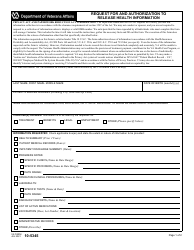 Document preview: VA Form 10-5345 Request for and Authorization to Release Health Information