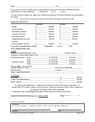 Form KCVAO-SVH-2016-01 Application for Admission - Kansas, Page 2