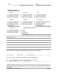 Form KCVAO-SVH-2016-01 Application for Admission - Kansas, Page 3