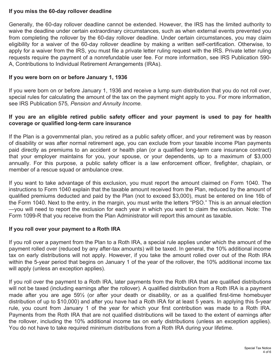 Form 6025 Direct Rollover / Direct Payment Election Form for a Member, Beneficiary, or Alternate Payee Regarding an Eligible Rollover Distribution - Kentucky, Page 6