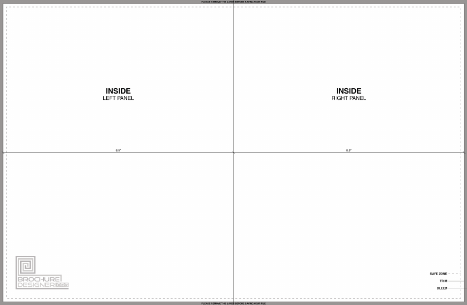 17 X 11 BI-fold Brochure Template - Brochure Designer, Page 1