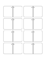 Document preview: 3 1/2 X 2 Rectangle Folding Card Hang Tag Template