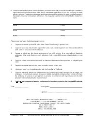 Form CV-5000 Application to Civil Division Mediation &amp; Neutral Evaluation Panels - County of Santa Clara, California, Page 3