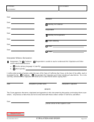 Form FM-1083 Stipulation and Order - County of Santa Clara, California, Page 2