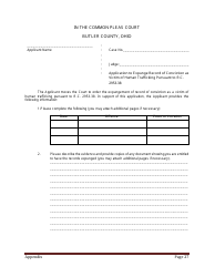 Appendix H Application to Seal Record - Butler County, Ohio, Page 5