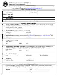 Change From Individual Licensee to Limited Liability Company - Oregon, Page 2