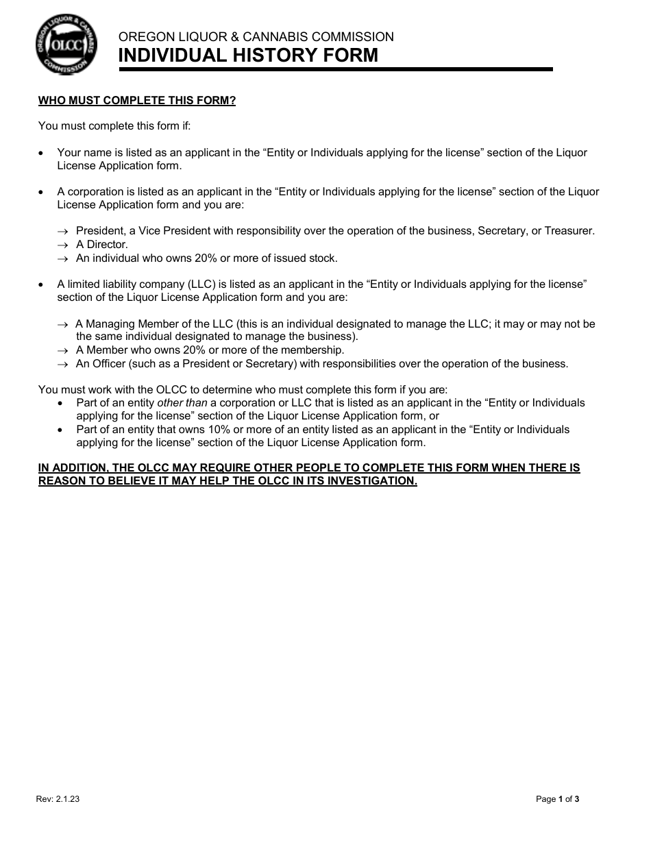 Change in Current Limited Liability Company (Membership / Interest) - Oregon, Page 4