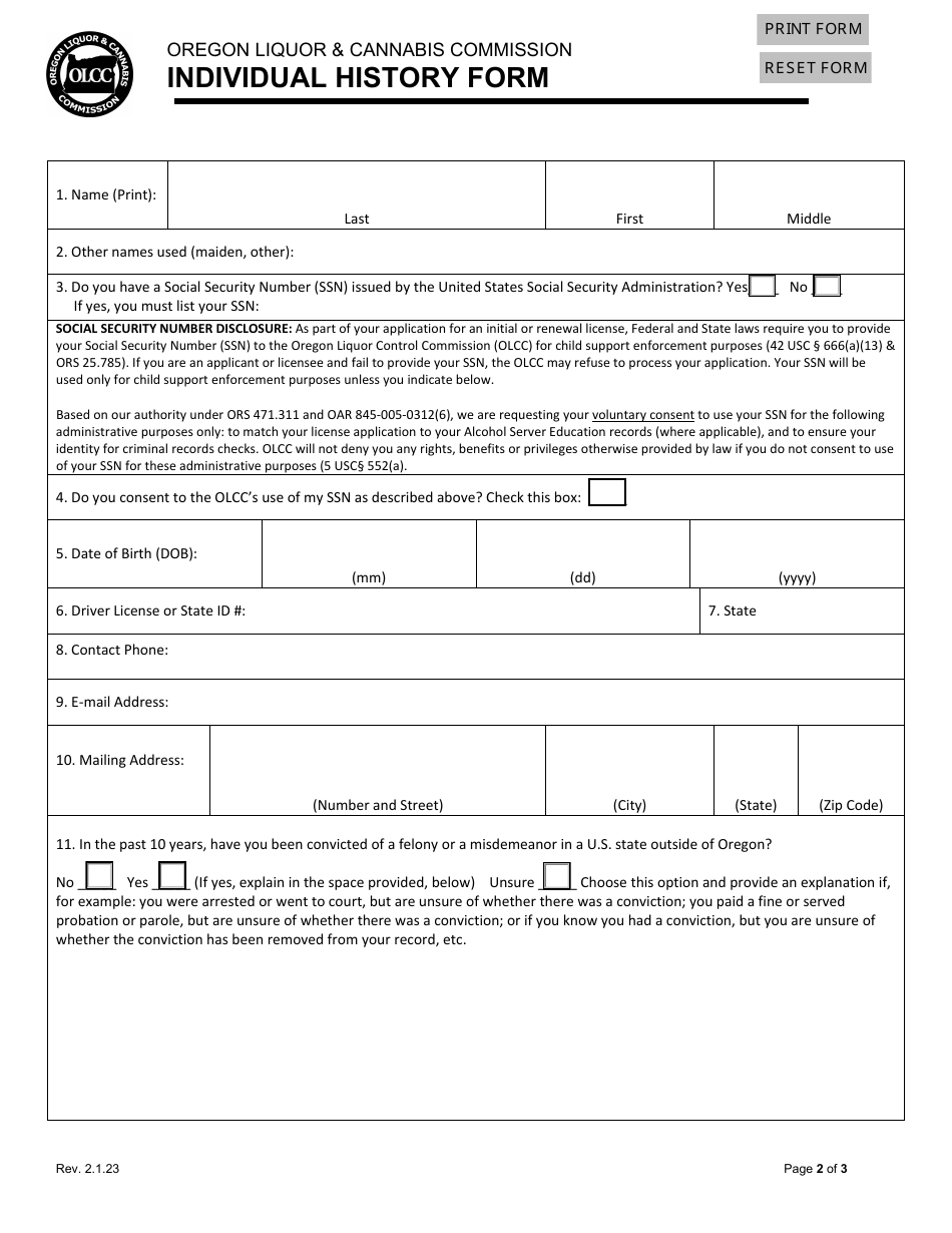 Change in Corporate Officers, Directors or Stockholders in Current Corporation - Oregon, Page 5