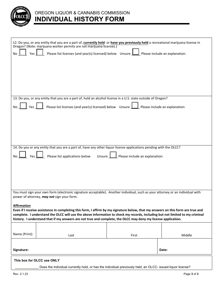 Change in Corporate Officers, Directors or Stockholders in Current Corporation - Oregon, Page 6