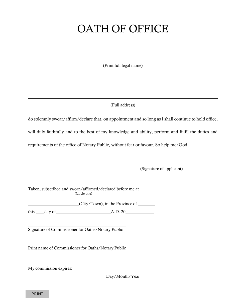 Registration - Update Signature and Seal - Manitoba, Canada, Page 2