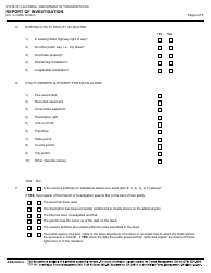 Form RW13-3 Report of Investigation - California, Page 2