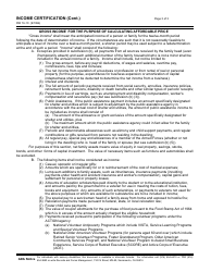 Form RW16-10 Income Certification - California, Page 3