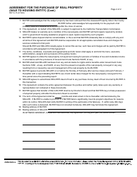 Form RW16-15 Agreement for the Purchase of Real Property (Sale to Housing Entity) - California, Page 2