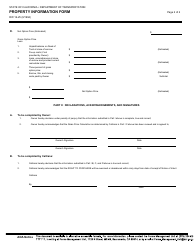 Form RW16-25 Property Information Form - California, Page 2