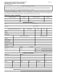 Document preview: Form RW11-5 Residential Rental Application - California