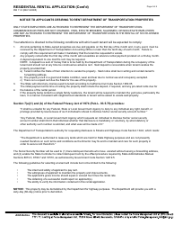 Form RW11-5 Residential Rental Application - California, Page 4