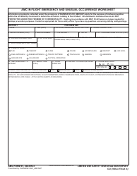 Document preview: AMC Form 97 AMC In-Flight Emergency and Unusual Occurence Worksheet