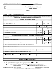 Form SC-506B Financial Disclosure Statement (Small Claims) - Wisconsin