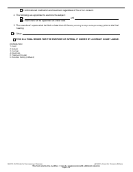 Form ME-910 Order for Final Hearing or Dismissal - Wisconsin, Page 2