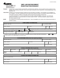 Document preview: Form LE022 DMV Law Enforcement Investigation Request - Virginia