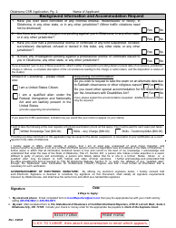 Certified Shorthand Reporters Application for Examination - Oklahoma, Page 2