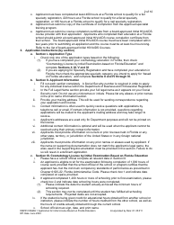Form DBPR COSMO1 Application for Initial License Based on Florida Education - Florida, Page 3