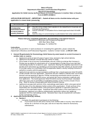 Form DBPR COSMO2 Application for Initial License by Exam Based on Current Licensure in Another State or Country - Florida, Page 2