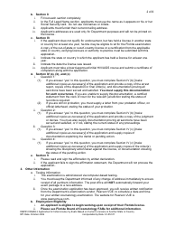 Form DBPR COSMO2 Application for Initial License by Exam Based on Current Licensure in Another State or Country - Florida, Page 3