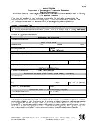 Form DBPR COSMO2 Application for Initial License by Exam Based on Current Licensure in Another State or Country - Florida, Page 5