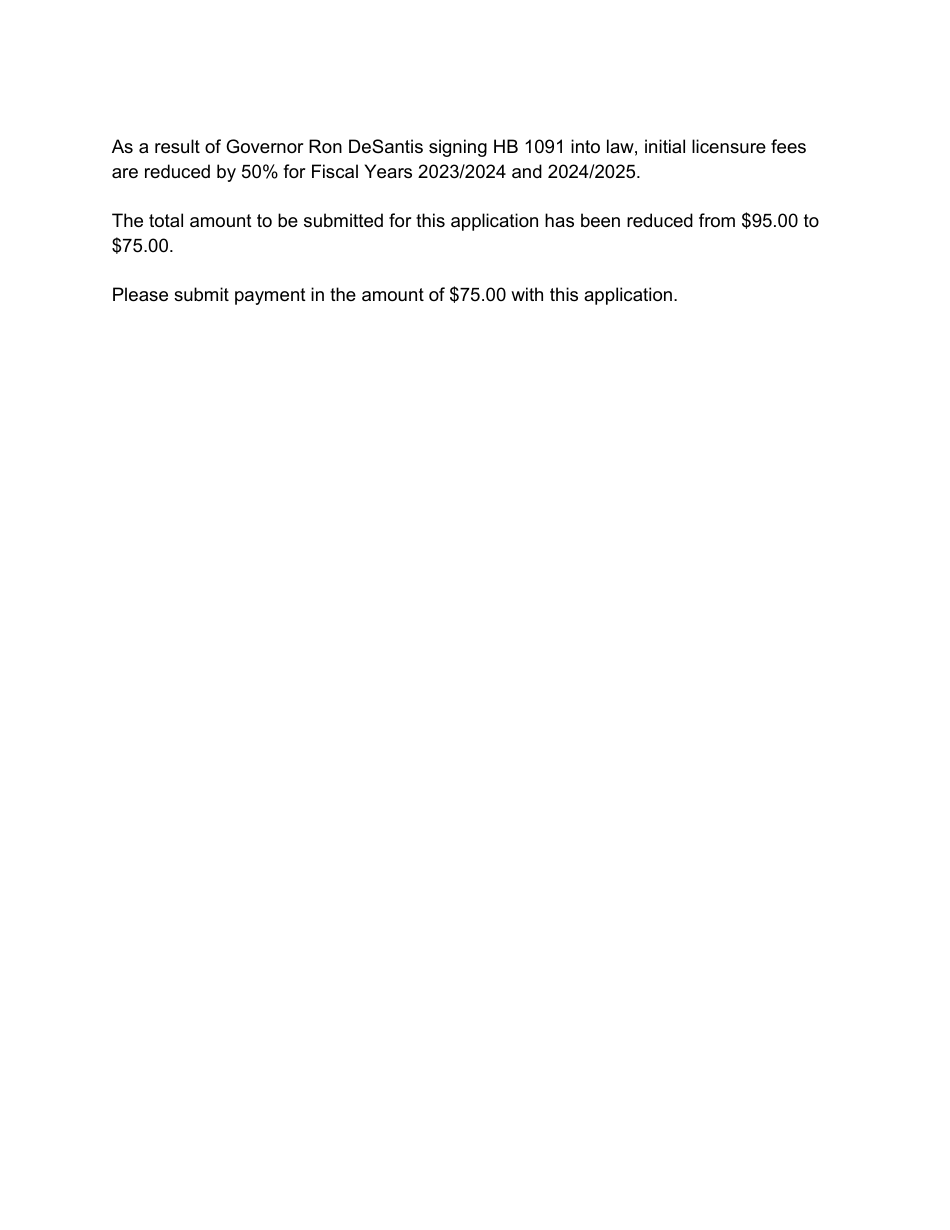 Form DBPR COSMO6 Download Printable PDF or Fill Online Application for ...