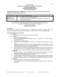 Form DBPR COSMO6 Application for Salon Licensure - Florida, Page 3