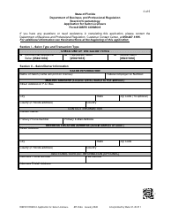 Form DBPR COSMO6 Application for Salon Licensure - Florida, Page 5