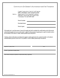 DEP Form 73-103 Permit Transfer Agreement - Florida, Page 2
