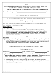 KREC Form 401S Agency Consent Agreement - Seller/Lessor - Kentucky, Page 2