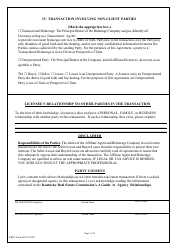 KREC Form 401S Agency Consent Agreement - Seller/Lessor - Kentucky, Page 3