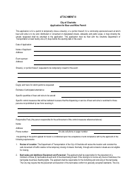 Attachment III Application for Beer and Wine Permit - City of Charlotte, North Carolina
