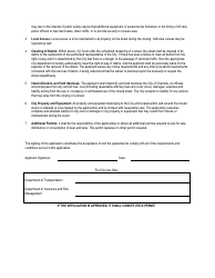 Attachment III Application for Beer and Wine Permit - City of Charlotte, North Carolina, Page 2